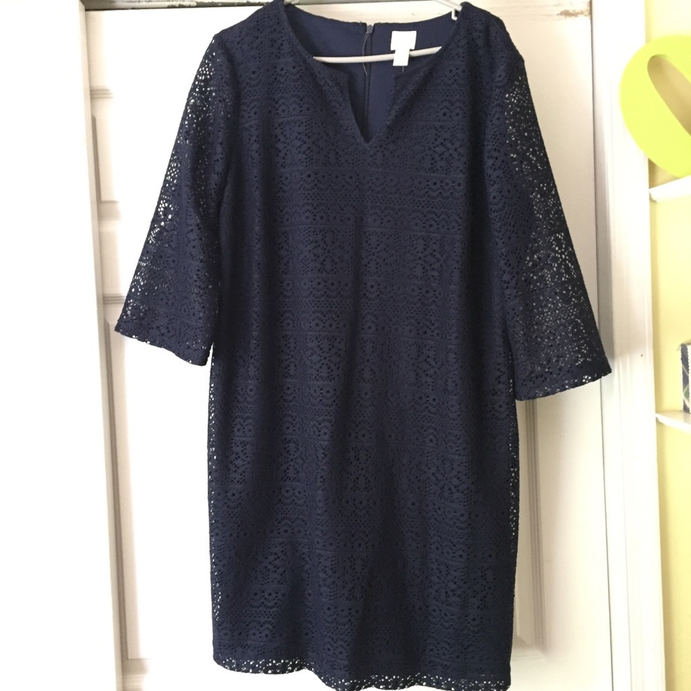 💙Chico’s Navy Lace Dress! 💙